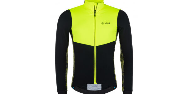 KILPI MOVETO-M Pánska softshellová bunda na bicykel QM0114KI Žltá XL