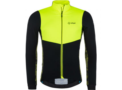 KILPI MOVETO-M Pánska softshellová bunda na bicykel QM0114KI Žltá S