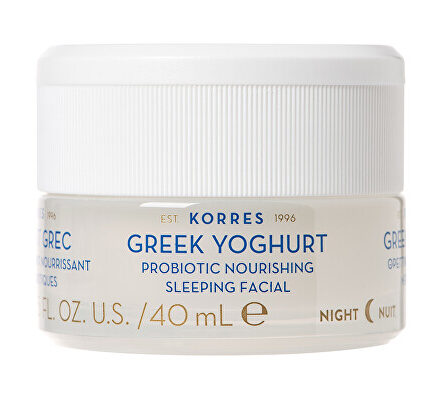 Korres Vyživujúci nočný pleťový krém Greek Yoghurt (Probiotic Nourish ing Sleeping Facial) 40 ml