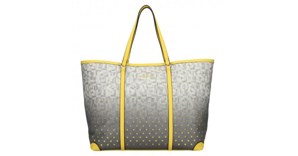 Dámska kabelka Sisley Radka – šedo-žltá
