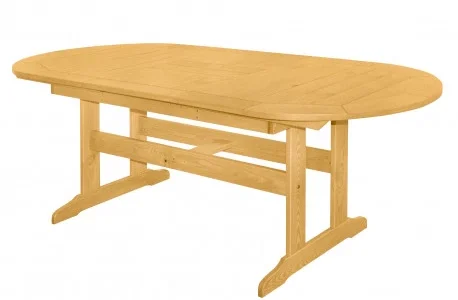 Doppler DOVER – drevený rozkladací stôl zo severskej borovice 160 / 210x90x74,5 cm