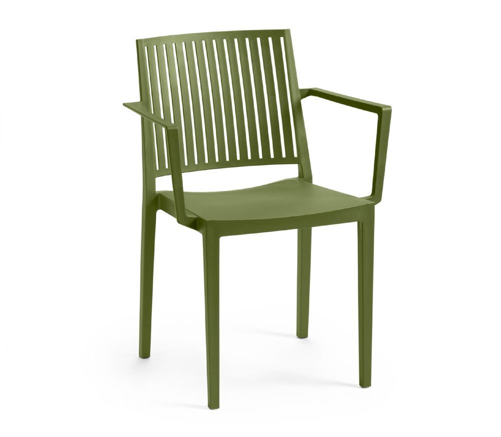 Jedálenská stolička BARS ARMCHAIR Zelená,Jedálenská stolička BARS ARMCHAIR Zelená