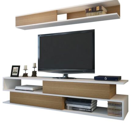 Sconto TV stena SIMS teak/biela