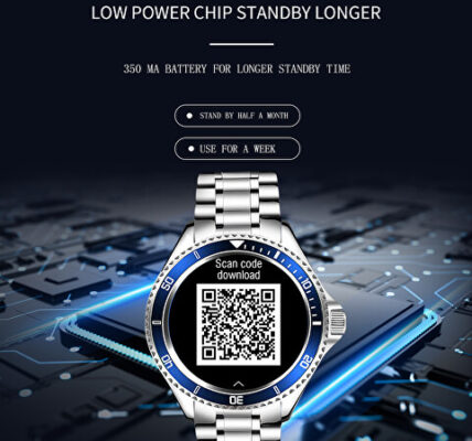 Wotchi Smartwatch W69SBE – Silver+Blue