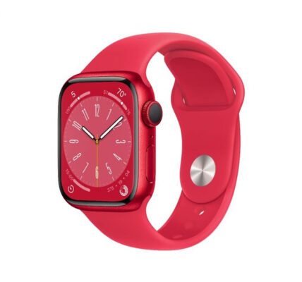 Apple Watch Series 8 GPS 45mm (PRODUCT)RED Aluminium Case with (PRODUCT)RED Sport Band MNP43CS/A