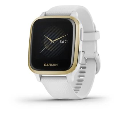 Garmin VENU SQ, white/light gold – OPENBOX (Rozbalený tovar s plnou zárukou) 010-02427-11