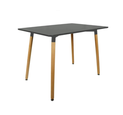 Sivý jedálenský stôl BERGEN 100×70 cm