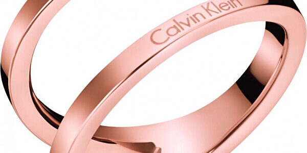 Calvin Klein Luxusné bronzový prsteň Outline KJ6VPR1001 52 mm