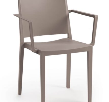 Jedálenská stolička MOSK ARMCHAIR Sivohnedá taupe,Jedálenská stolička MOSK ARMCHAIR Sivohnedá taupe