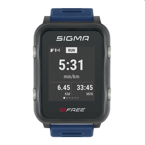 SIGMA Športové hodinky – pulzmeter iD.FREE – modré / blue
