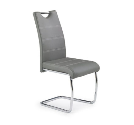 K211 – Jedálenská stolička (sivá, strieborná)