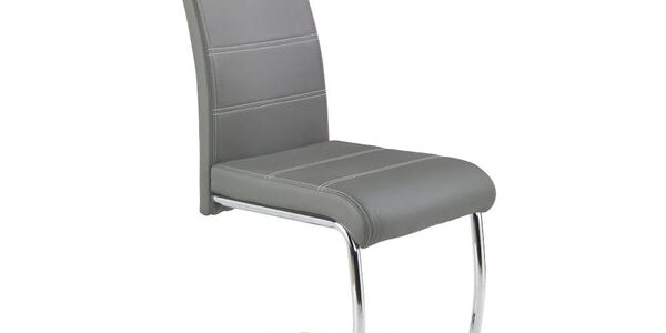 K211 – Jedálenská stolička (sivá, strieborná)