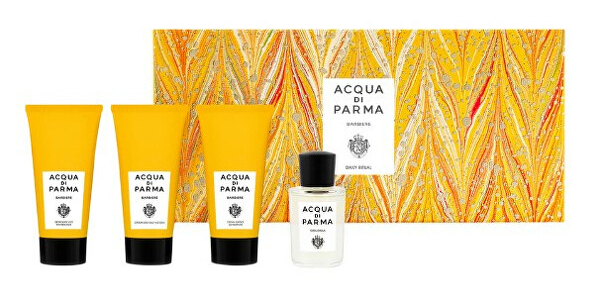 Acqua di Parma Colonia – EDC 20 ml + osvěžující mycí prostředek na obličej 40 ml + krém na holení 40 ml + multifunkční krém na obličej 40 ml