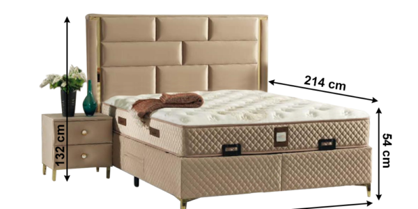 Boxspringová posteľ GOLDBIA 160 x 200 cm,Boxspringová posteľ GOLDBIA 160 x 200 cm