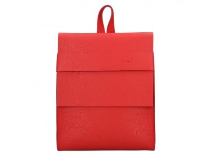 Dámsky kožený batoh Facebag Apolens – červená
