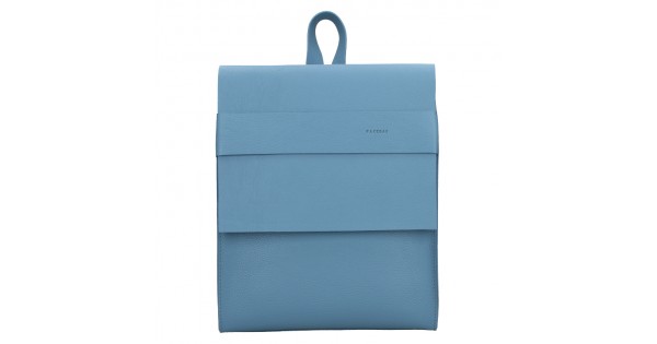 Dámsky kožený batoh Facebag Apolens – svetlo modrá