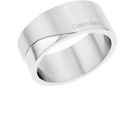Calvin Klein Elegantný oceľový prsteň Minimal 35000198 56 mm