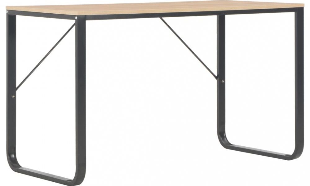 Písací stôl 120×60 cm Dekorhome Čierna / dub,Písací stôl 120×60 cm Dekorhome Čierna / dub