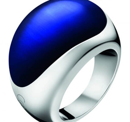 Calvin Klein Oceľový prsteň s kameňom Ellipse KJ3QLR0201 52 mm