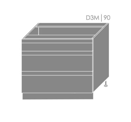 ArtExt Spodná kuchynská skrinka Florence D3M/90 Povrchová úprava dvierok: Mat, Farba korpusu: Dub artisan