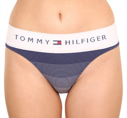 Dámske nohavičky Tommy Hilfiger nadrozmer modré (UW0UW03569 0BC) XXL