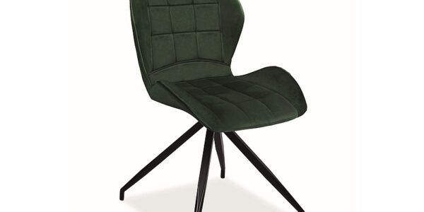 Jedálenská stolička HALS II VELVET černá Zelená,Jedálenská stolička HALS II VELVET černá Zelená