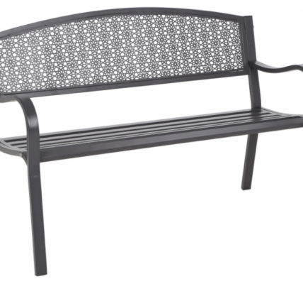 Záhradná kovová lavička GH1852 sivá,Záhradná kovová lavička GH1852 sivá