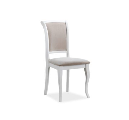 Jedálenská stolička MN-SC Biela / svetlo hnedá,Jedálenská stolička MN-SC Biela / svetlo hnedá