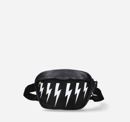 Taška Neil Barrett Thunderbolts Nylon City Bag BBO305A-S9100 524