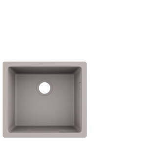 HansGrohe Drezy – Podstavný granitový drez S510-U450, betónová sivá 43431380
