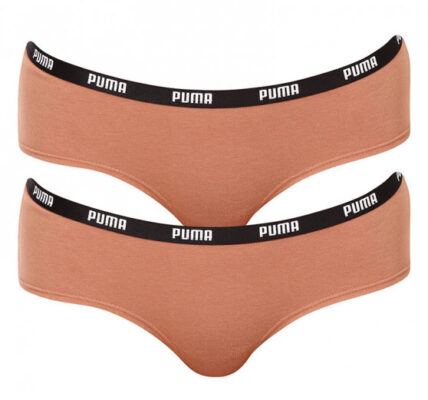 2PACK dámske nohavičky Puma hnědé (603032001 013) XS