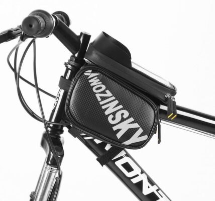 Taška Wozinsky – na rám bicykla, čierna (WBB21BK)