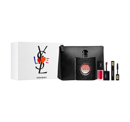 Yves Saint Laurent Black Opium – EDP 90 ml + lesk na rty 2 ml + řasenka 2 ml + kosmetická taštička