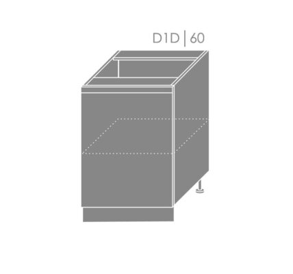 ArtExt Spodná kuchynská skrinka Florence D1D/60 Otváranie: Ľavé, Povrchová úprava dvierok: Mat, Farba korpusu: Lava