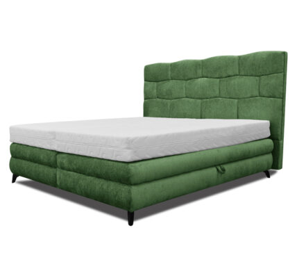 Sconto Čalúnená posteľ PLAVA zelená, 140×200 cm
