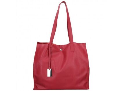 Dámska kožená kabelka Facebag Karolína – červená
