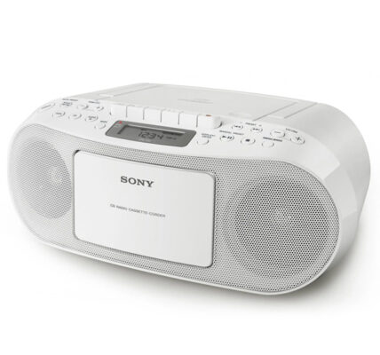 Rádiomagnetofón Sony CFD-S70 s CD prehrávačom, biely CFDS70W.CET