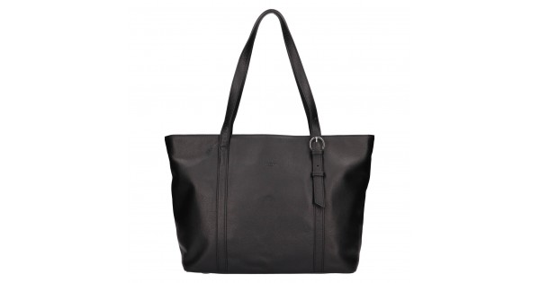 Elegantná dámska kožená kabelka Katana Irnise – čierna