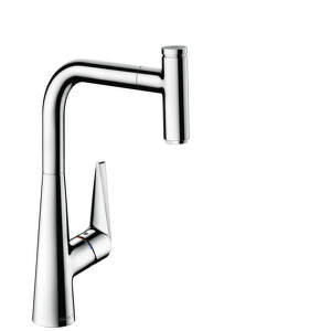 HansGrohe Talis Select M51 – Páková drezová batéria 300 s vyťahovacím výtokom, chróm 72821000