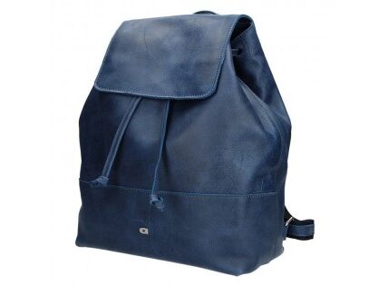 Dámsky kožený batoh Daag Fanky GO! 21 – tmavo modrá