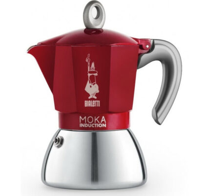Moka kávovar Bialetti New Moka Induction Red 4 porcie