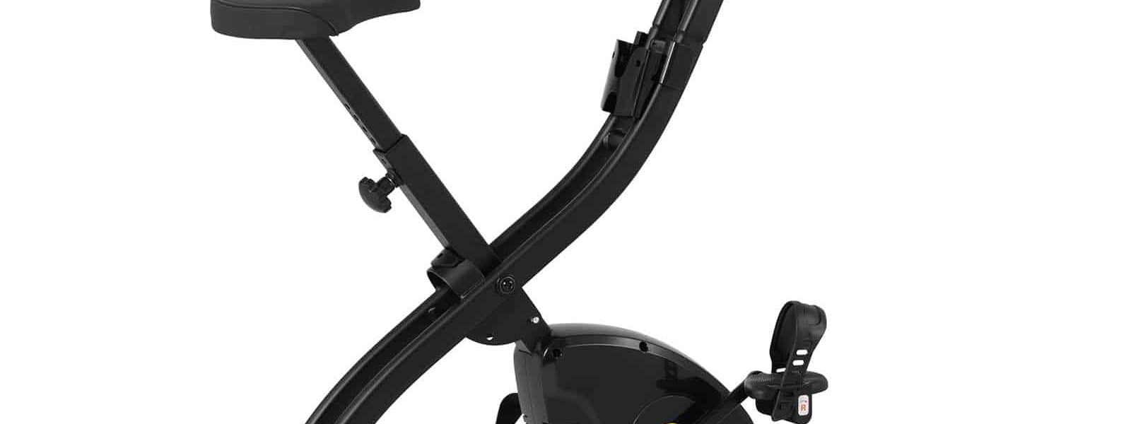 Bicicleta estática – plegable – negra