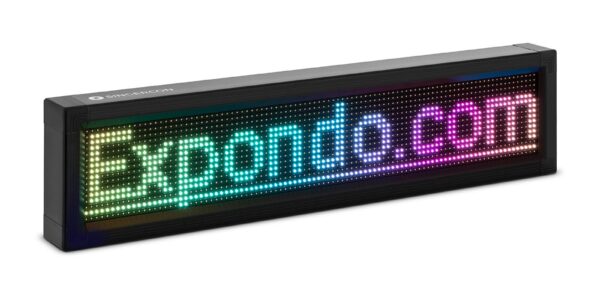 Panneau publicitaire LED – 96 x 16 LED couleur – 105 x 25 cm – Programmable via iOS/Android