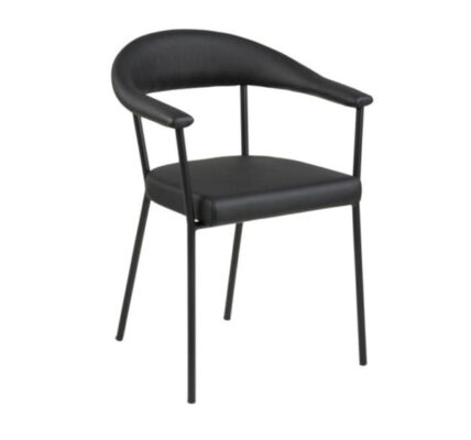 Jedálenská stolička Hailey (čierna)