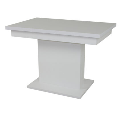 Sconto Jedálenský stôl SHIDA 2 biela, šírka 110 cm, rozkladací