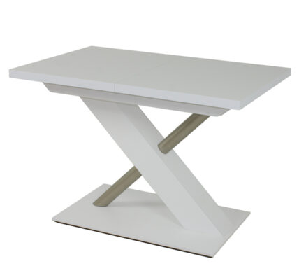 Sconto Jedálenský stôl UTENDI 1 biela, šírka 110 cm, rozkladací