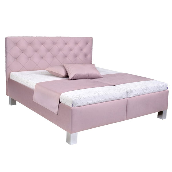 Čalúnená posteľ Angelina 180×200, ružová, bez matraca