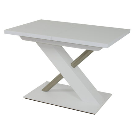 Sconto Jedálenský stôl UTENDI 1 biela, šírka 130 cm, rozkladací
