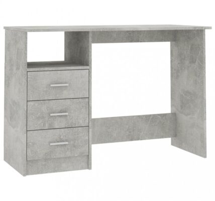 Písací stôl so zásuvkami 110×50 cm Dekorhome Betón,Písací stôl so zásuvkami 110×50 cm Dekorhome Betón