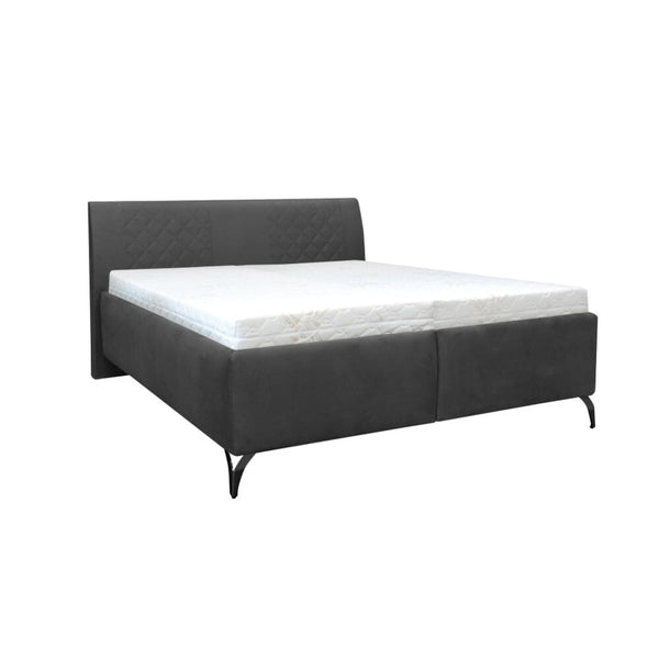 Čalúnená posteľ Melissa 180×200, sivá, bez matraca